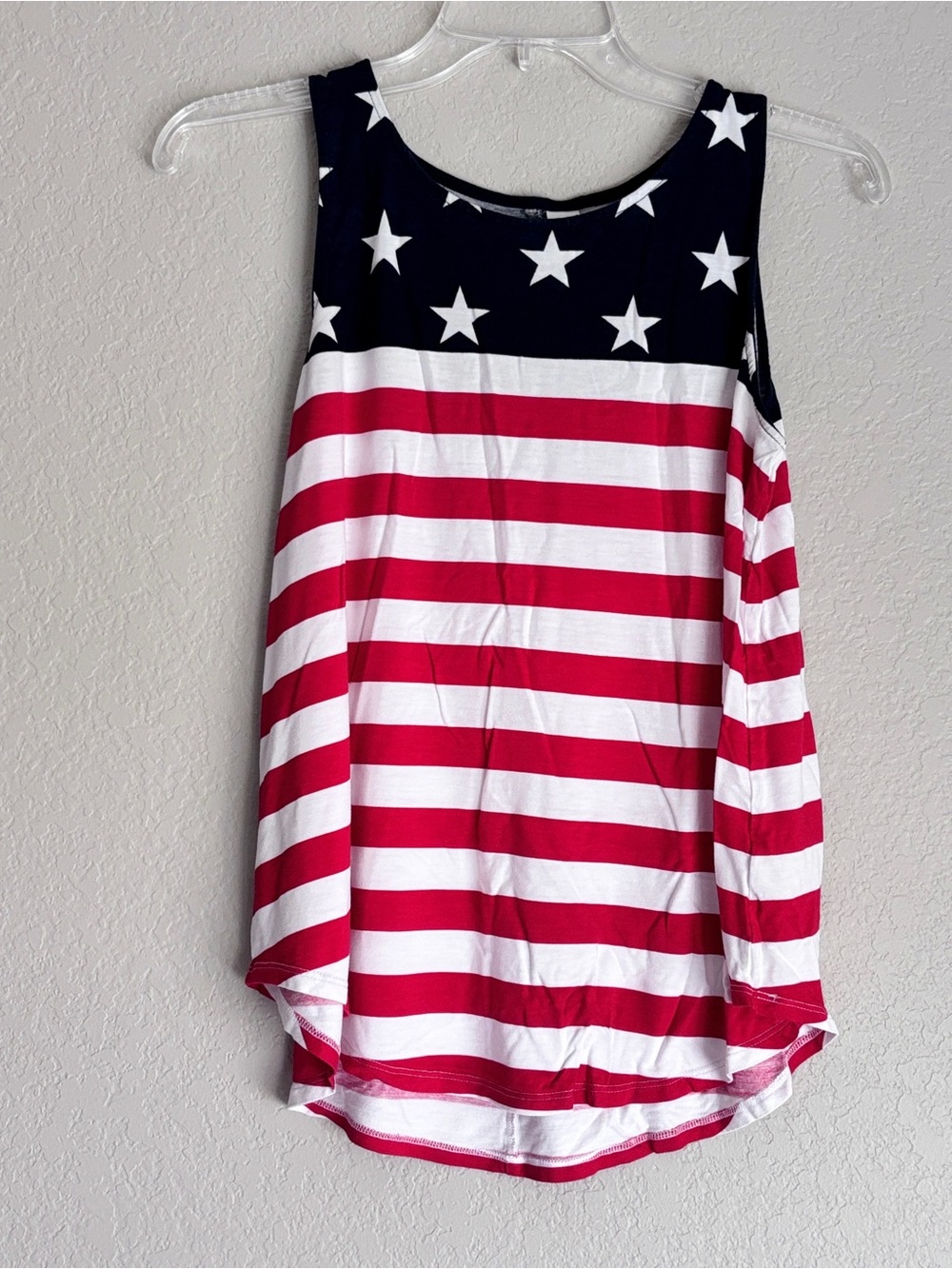 Old Navy LUXE Navy and White USA Star Print Tank Top women’s M